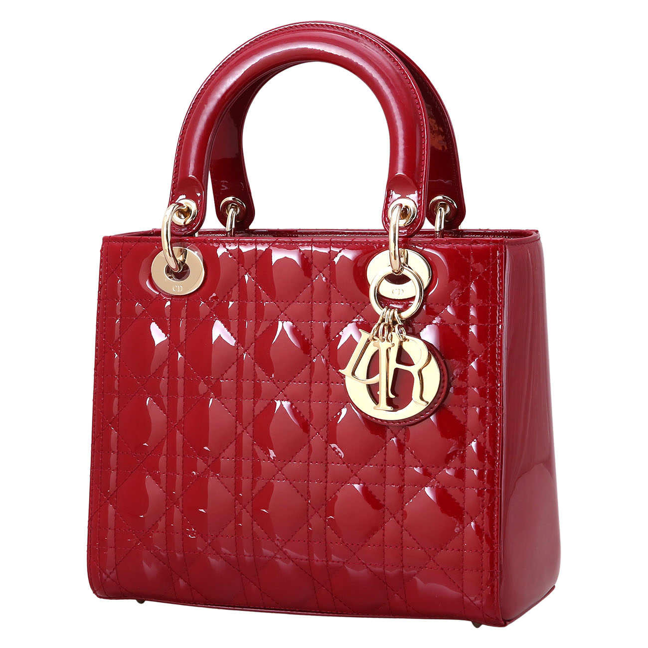 CHRISTIAN DIOR(USED)크리스찬디올 페이던트 레이디디올 미디움 백